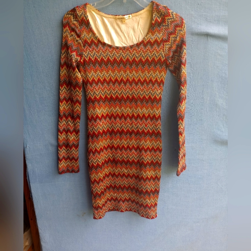 Threads For Thought Juniors Size Small Colorful Dress E2